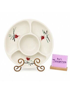 MCM 1961 California Pottery Lane & Co Van Nuys 3060 One Piece 4 Section 12" Tray